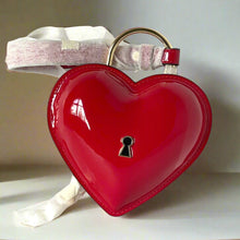 Load image into Gallery viewer, KateSpadeKeyToMyHeartWristletRedPatentLeatherBagAirpodsCardHolder