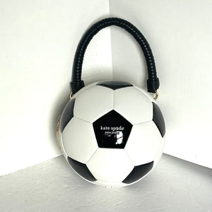 Kate Spade Kickoff Patchwork 3D Soccer Ball Crossbody Top Handle Bag