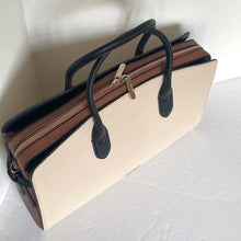 Load image into Gallery viewer, Kate Spade Knott Commuter Laptop Bag Colorblock Large Leather Shoulder Bag