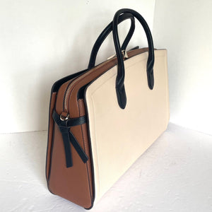 Kate Spade Knott Commuter Laptop Bag Colorblock Large Leather Shoulder Bag