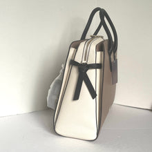 Load image into Gallery viewer, Kate Spade Knott Laptop Bag Tote Womens Beige Large Commuter Leather Work