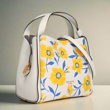 Load image into Gallery viewer, Kate Spade Knott Medium Crossbody Floral Sunshine Cream Yellow Leather ORGPKG