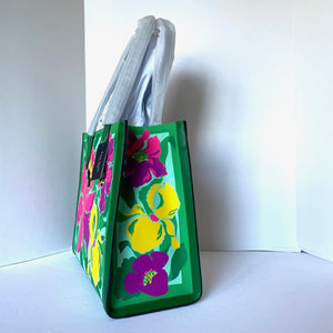 Kate Spade Large Manhattan Orchid Bloom Canvas Over The Shoulder Tote