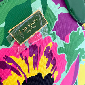 Kate Spade Large Manhattan Orchid Bloom Canvas Over The Shoulder Tote