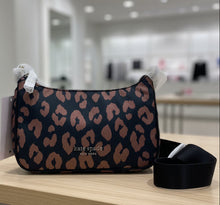 Load image into Gallery viewer, Leopard print bag with visible brand name on a white background