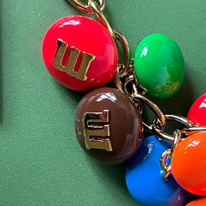 Kate Spade M&M Statement Bracelet Rainbow Gold Novelty Candy Gift Box