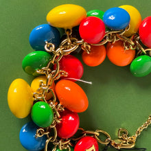 Load image into Gallery viewer, Kate Spade M&amp;M Statement Bracelet Rainbow Gold Novelty Candy Gift Box