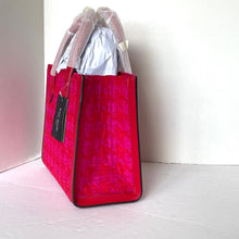 Load image into Gallery viewer, Kate Spade Manhattan Houndstooth Chenille Small Tote Red Shoulder Bag ORIGPKG