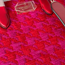 Load image into Gallery viewer, Kate Spade Manhattan Houndstooth Chenille Small Tote Red Shoulder Bag ORIGPKG