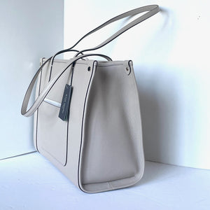 Kate Spade Market Pebbled Leather Medium Tote Light Beige Shoulder Bag