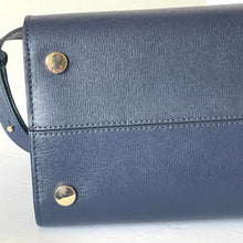 Load image into Gallery viewer, Kate Spade Morgan Laptop Bag Work Tote Womens Blue Leather Shoulder Bag