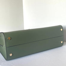 Load image into Gallery viewer, Kate Spade Morgan Laptop Bag Work Tote Womens Green Leather Shoulder Bag
