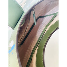 Load image into Gallery viewer, Kate Spade Nouveau Painterly Bouquet Small Shoulder Bag Green Leather Floral