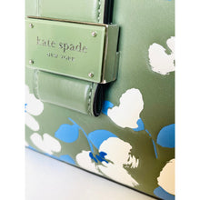 Load image into Gallery viewer, Kate Spade Nouveau Painterly Bouquet Small Shoulder Bag Green Leather Floral