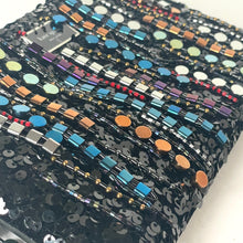 Load image into Gallery viewer, Kate Spade Nova Fringe Embellished Clutch Crossbody Black Chain Strap Rare