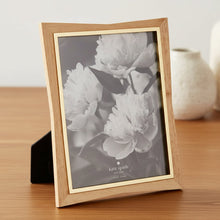 Load image into Gallery viewer, Wooden picture frame with a floral photo on a white background