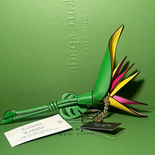 Load image into Gallery viewer, Kate Spade Playa Bird of Paradise Flower Bag Charm Leather Keychain Tropical