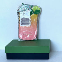 Load image into Gallery viewer, Kate Spade Playa Ombre Card Holder Small Wallet Pink Leather Tropical