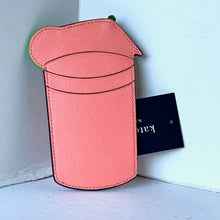 Load image into Gallery viewer, Kate Spade Playa Ombre Card Holder Small Wallet Pink Leather Tropical