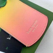 Load image into Gallery viewer, Kate Spade Playa Ombre Card Holder Small Wallet Pink Leather Tropical