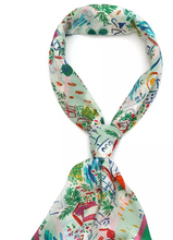 Load image into Gallery viewer, Kate Spade Silk Square Scarf Coastal Vacation 34x34 Multi Lightweight Travel