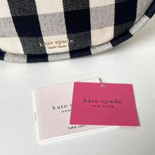 Load image into Gallery viewer, Kate Spade New York checkered bag with branded tags on a light background