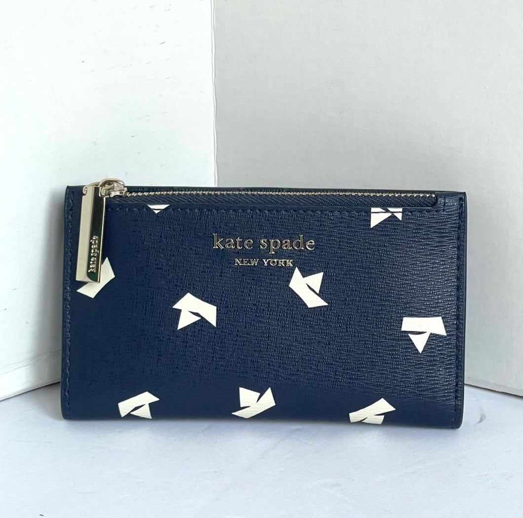 Navy blue wallet womens 2025