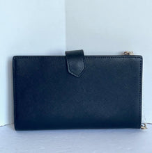Load image into Gallery viewer, Kate Spade Staci Phone Wallet Wristlet Womens Black Leather ID Credit Card