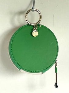 Kate Spade Tee Time Golf Leather Coin Purse White Green Leather Collection Wallet