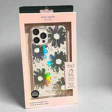 Load image into Gallery viewer, Kate Spade iPhone 12 Pro Max Case Daisy Floral Iridescent Bumper Silver
