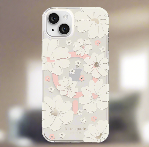 Kate_Spade_iPhone_14_PLUS_Case_White_Floral_Peony_Magsafe_Hard_Shell_Box_6.7in