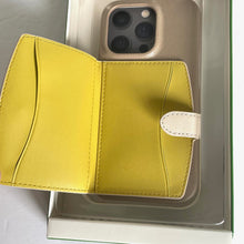 Load image into Gallery viewer, Kate Spade iPhone 14 PRO Leather Case Cardholder Morgan Colorblock Wallet