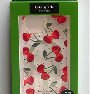 Kate Spade iPhone 15/14/13 Case Cherry Dot Clear MagSafe Lightweight 6.1