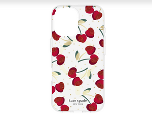 Kate Spade iPhone 15/14/13 Case Cherry Dot Clear MagSafe Lightweight 6.1