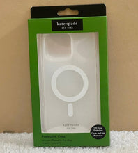 Load image into Gallery viewer, Kate Spade iPhone 16 PRO MAX Case Gold Glitter Clear MagSafe Lightweight