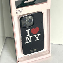 Load image into Gallery viewer, Kate spade iPhone 13 Pro I Love NY Case Black Bumper Shock Protection 6.1 Heart