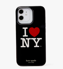 Load image into Gallery viewer, Kate spade iPhone 13 Pro I Love NY Case Black Bumper Shock Protection 6.1&quot; Heart