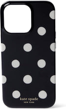 Load image into Gallery viewer, Kate spade 13 Pro Case Black Sunshine Dot Bumper Shock Protection 6.1