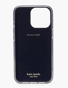 Kate spade 13 Pro Case Black Sunshine Dot Bumper Shock Protection 6.1