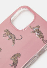Load image into Gallery viewer, Kate spade 13 Pro Case PInk Leopard Print Cat Bumper Shock Protection 6.1