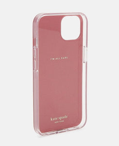 Kate spade 13 Pro Case PInk Leopard Print Cat Bumper Shock Protection 6.1"