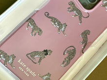 Load image into Gallery viewer, Kate spade 13 Pro Case PInk Leopard Print Cat Bumper Shock Protection 6.1