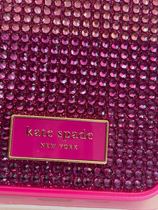 Kate spade 13 Pro Case Pink Rhinestone Glitter Bumper Protection 6.1 Sparkle