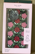 Load image into Gallery viewer, Kate spade 13 Pro MAX Case Rose Garden Glitter Bumper Shock Protection 6.7in