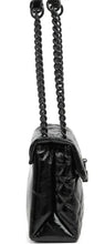 Load image into Gallery viewer, Kurt Geiger Crossbody Womens Black Large Brixton Lock Drench Quilted Leather Bag