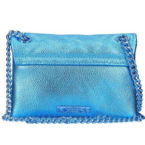 Kurt Geiger Crossbody Womens Blue Mini Kensington Crystal Drench Quilted Bag