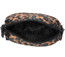 Load image into Gallery viewer, Kurt Geiger Crossbody Womens Brown Camera Bag Leopard Print Quilted Nylon