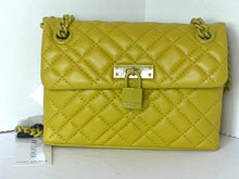 Load image into Gallery viewer, Kurt Geiger Crossbody Womens Yellow Mini Brixton Quilted Leather Shoulder Bag
