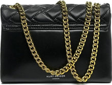 Load image into Gallery viewer, Kurt Geiger Kensington Small Crossbody Black Drench Quilted Leather Bag