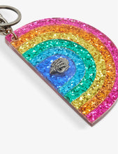 Load image into Gallery viewer, Kurt Geiger Keyring Womens Bag Charm Rainbow Glitter Acrylic Keychain Boxed